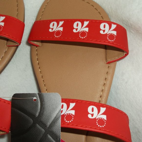 NWT - Philadelphia 76ers Double Strap Sandals - Small (5/6) - Picture 3 of 8
